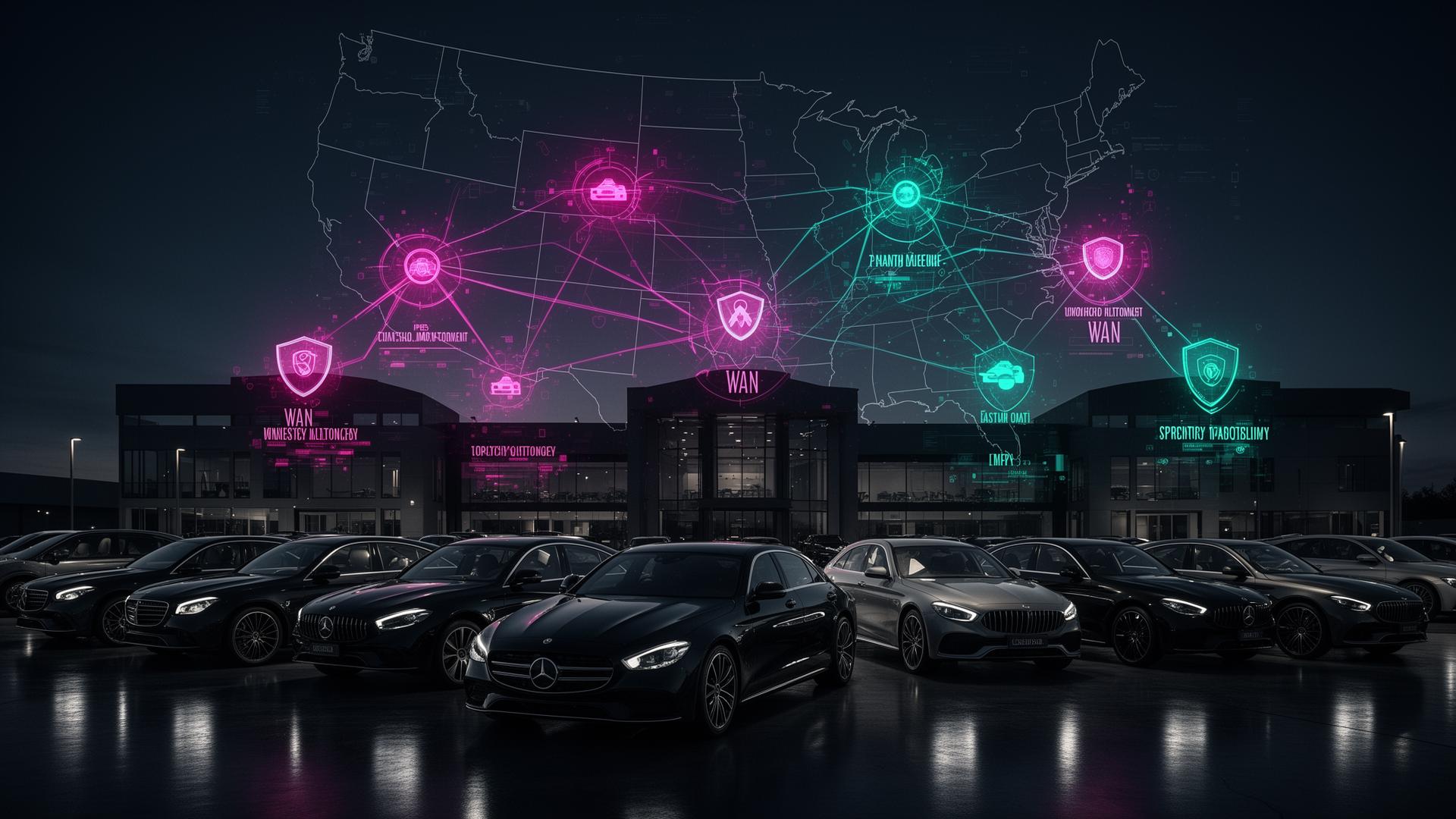 How a 6-Location Auto Dealership Group Rebuilt Its Infrastructure, Stood Up a Redundant Hub-and-Spoke WAN, and Hit FTC Safeguards Compliance
